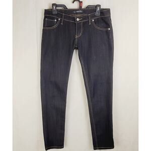 VJ Jeans 1980 Freedom Style black contrast stitch bow pocket straight jeans 32